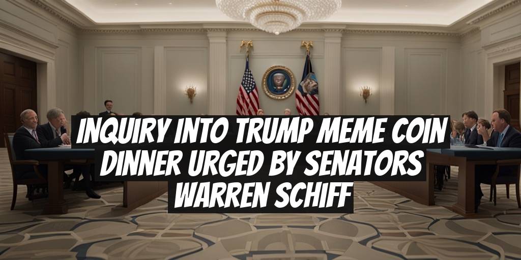 Inquiry into Trump Meme Coin Dinner Urged by Senators Warren Schiff