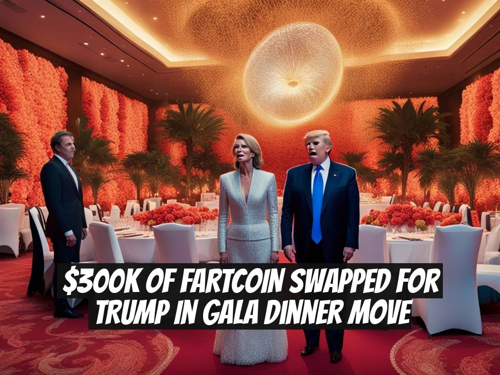 $300K of FARTCOIN Swapped for TRUMP in Gala Dinner Move