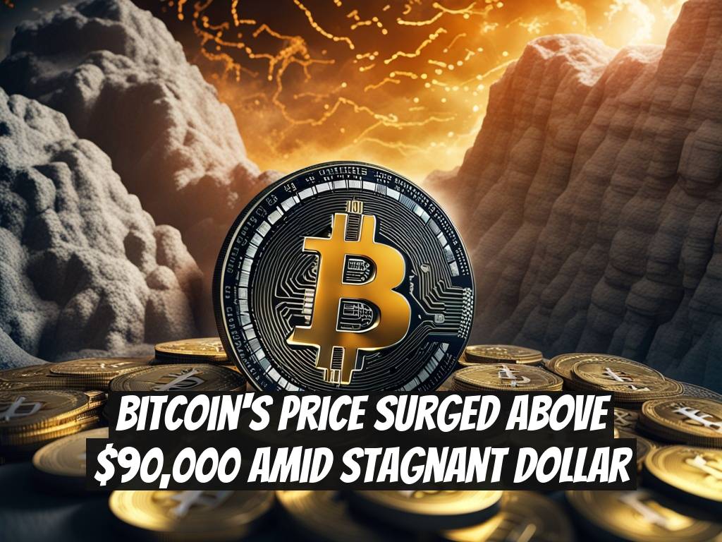 Bitcoin's Price Surged Above $90,000 Amid Stagnant Dollar