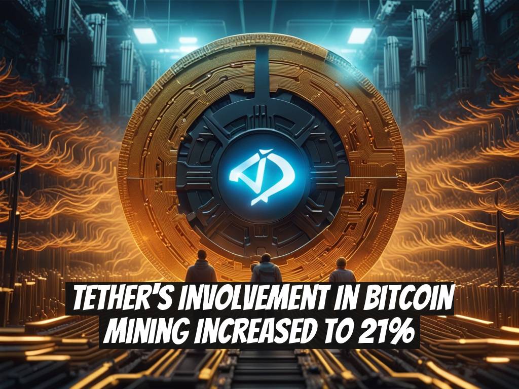 Tether's Involvement in Bitcoin Mining Increased to 21%