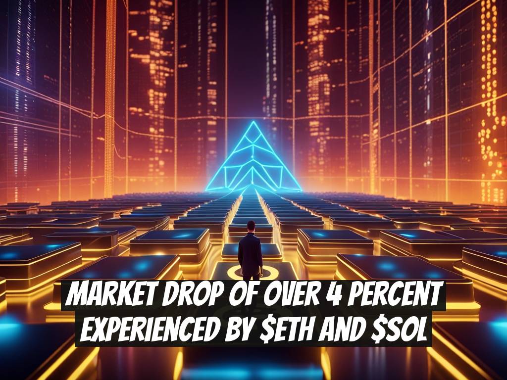 Market Drop of Over 4 Percent Experienced by $ETH and $SOL