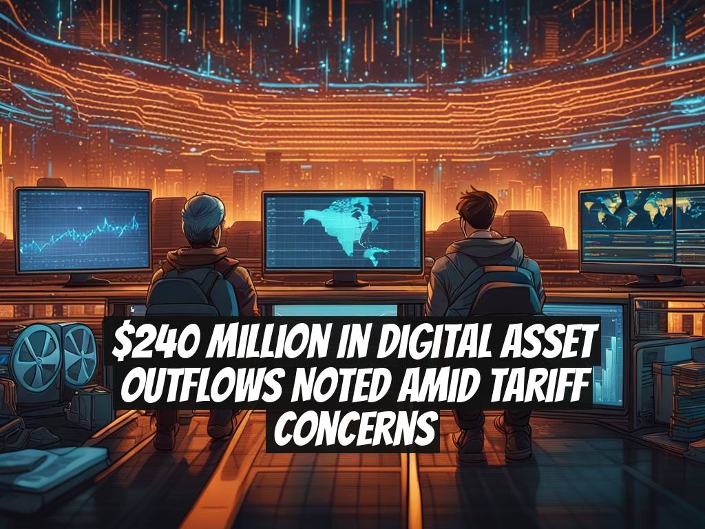 $240 Million in Digital Asset Outflows Noted Amid Tariff Concerns