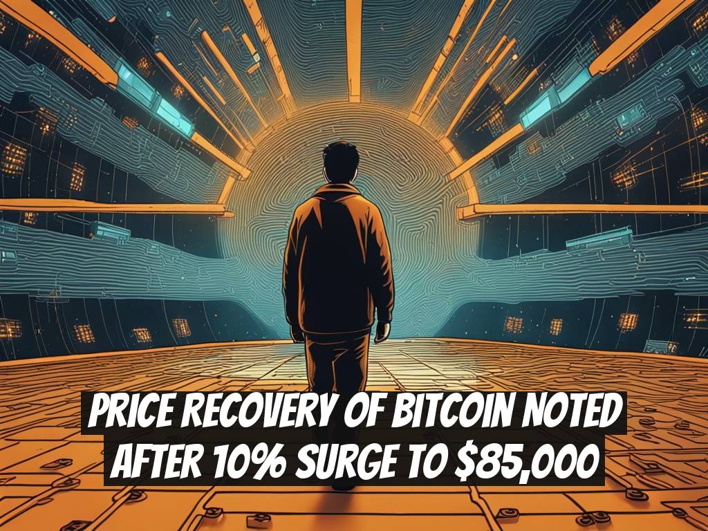 Price Recovery of Bitcoin Noted After 10% Surge to $85,000