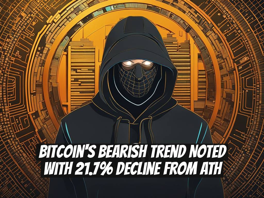 Bitcoin's Bearish Trend Noted with 21.7% Decline from ATH