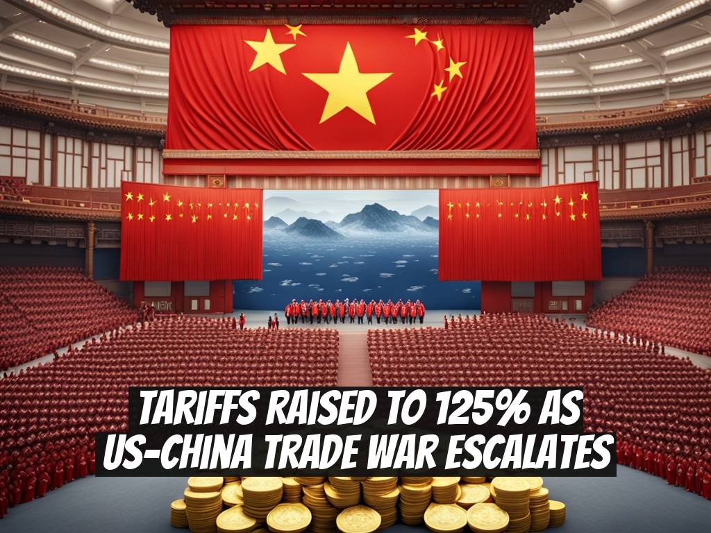 Tariffs Raised to 125% as US-China Trade War Escalates