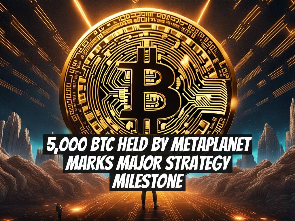 5,000 BTC Held by Metaplanet Marks Major Strategy Milestone
