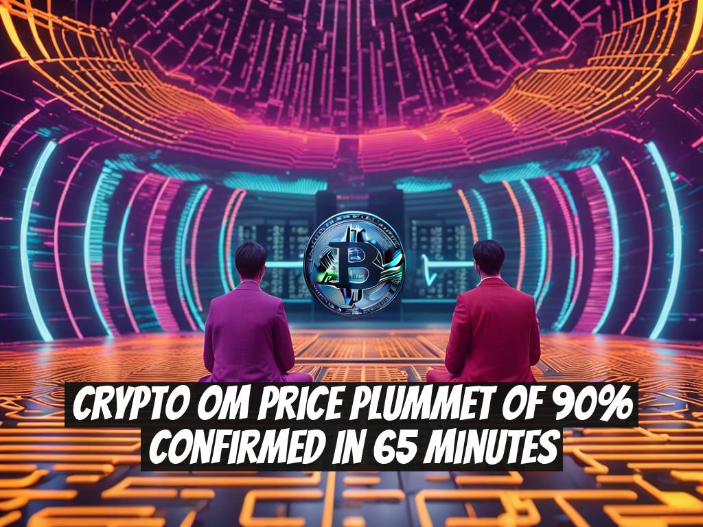Crypto OM Price Plummet of 90% Confirmed in 65 Minutes