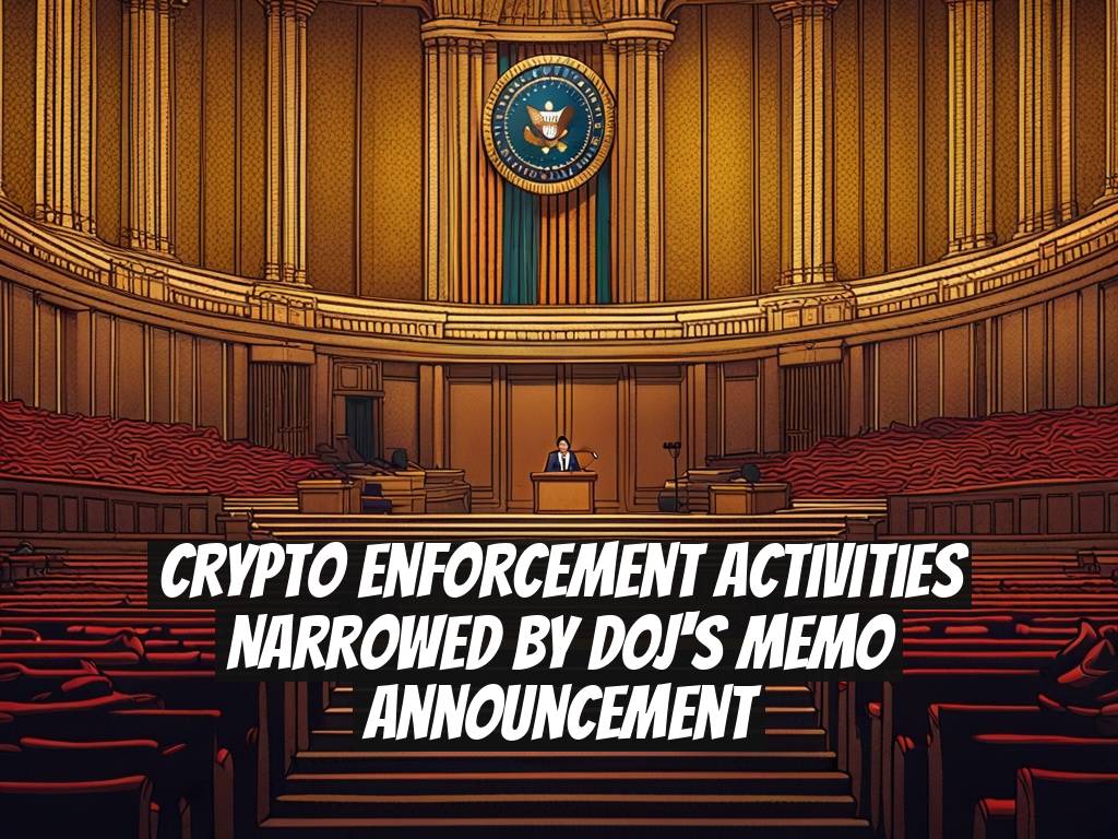 Crypto Enforcement Activities Narrowed by DOJ's Memo Announcement