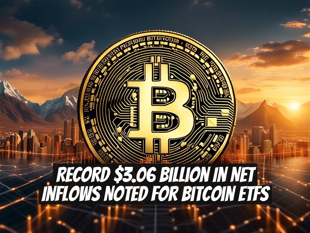 Record $3.06 Billion in Net Inflows Noted for Bitcoin ETFs
