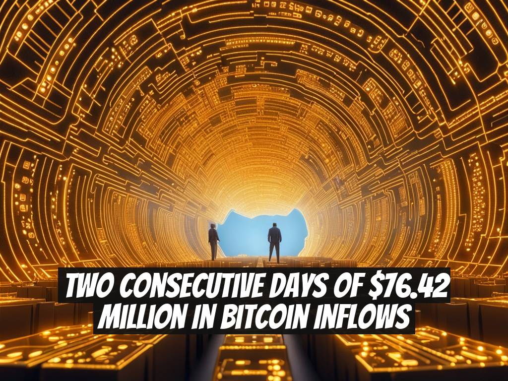Two Consecutive Days of $76.42 Million in Bitcoin Inflows