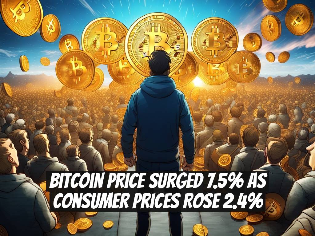 Bitcoin Price Surged 7.5% as Consumer Prices Rose 2.4%