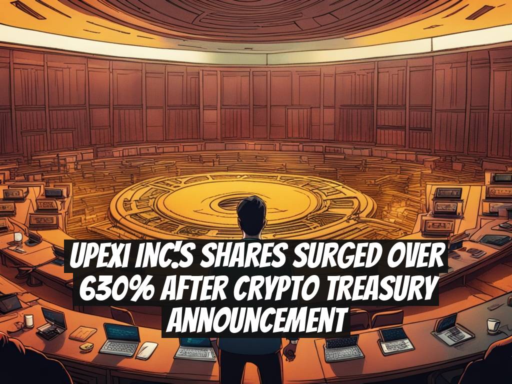 Upexi Inc.'s Shares Surged Over 630% After Crypto Treasury Announcement