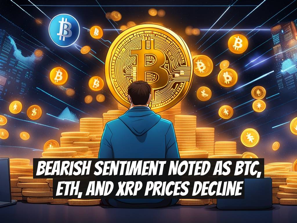 Bearish Sentiment Noted as BTC, ETH, and XRP Prices Decline