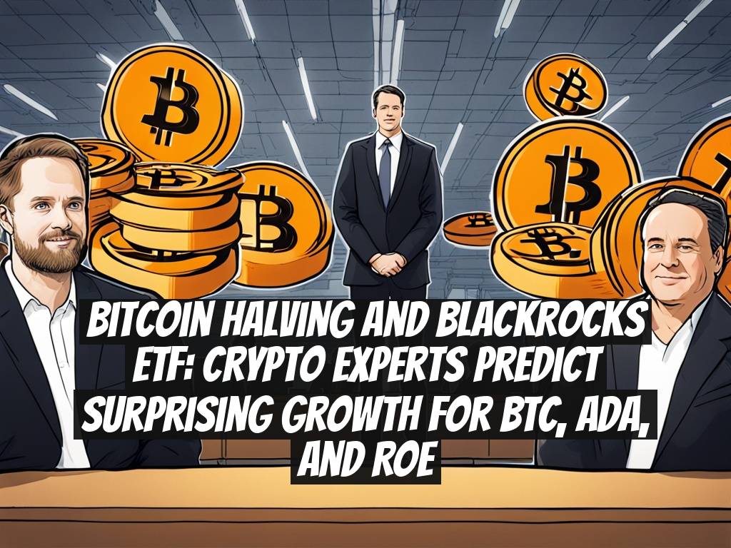 Bitcoin Halving and BlackRocks ETF: Crypto Experts Predict Surprising Growth for BTC, ADA, and ROE