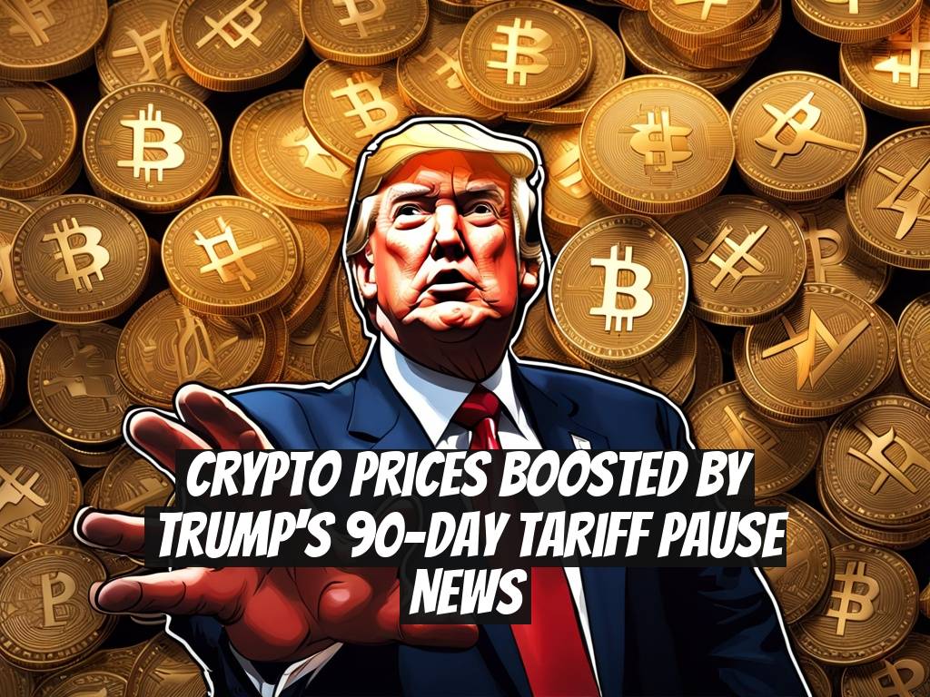 Crypto Prices Boosted by Trump's 90-Day Tariff Pause News