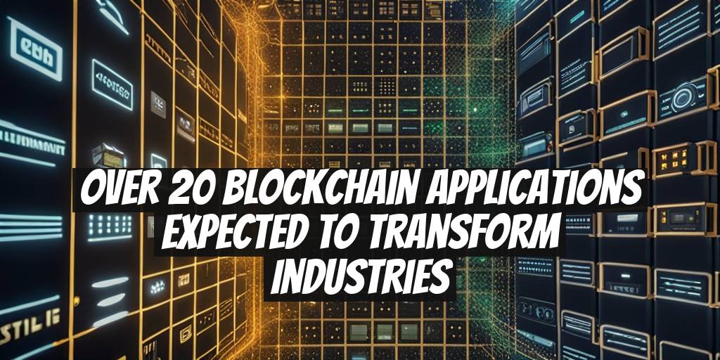 Over 20 Blockchain Applications Expected to Transform Industries