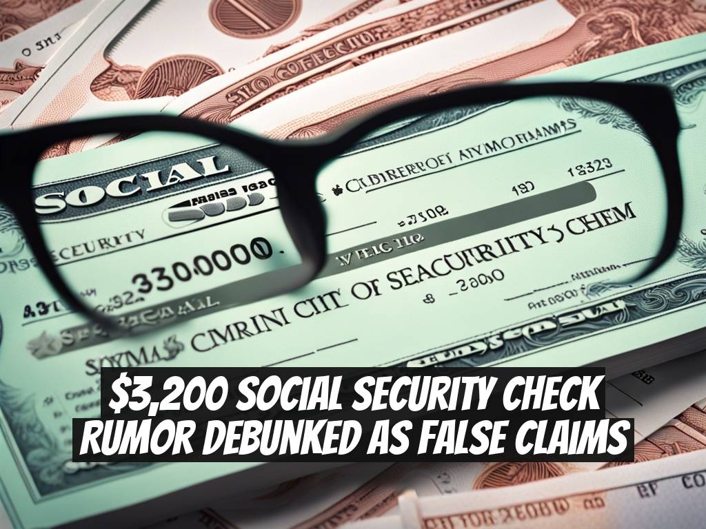$3,200 Social Security Check Rumor Debunked as False Claims