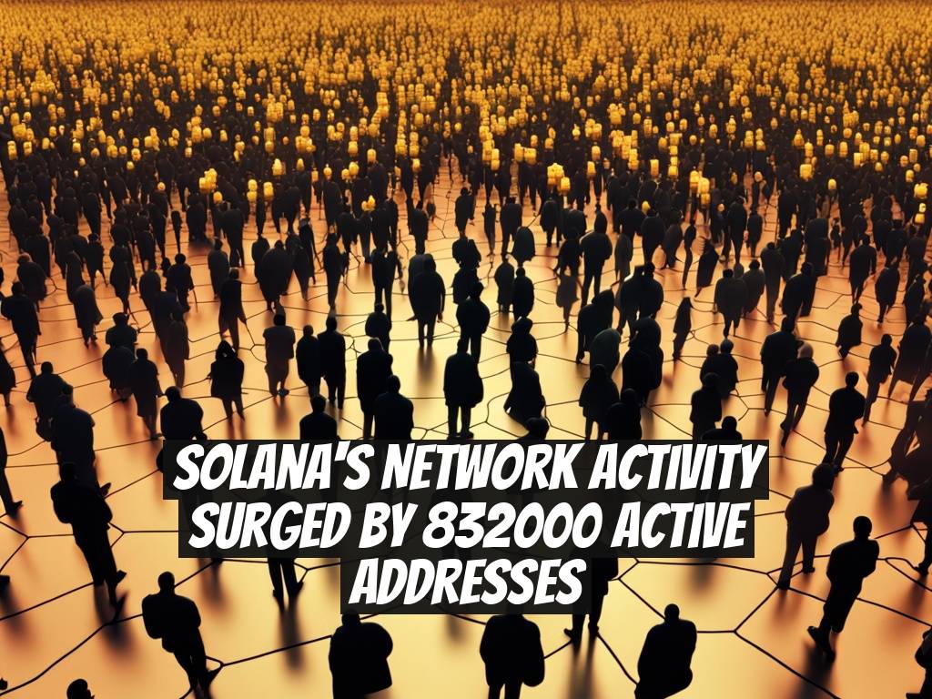 Solana's Network Activity Surged by 832000 Active Addresses