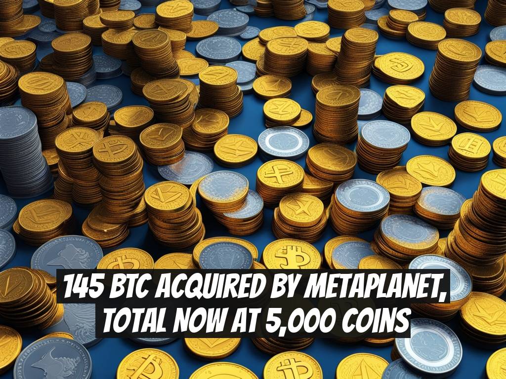 145 BTC Acquired by Metaplanet, Total Now at 5,000 Coins