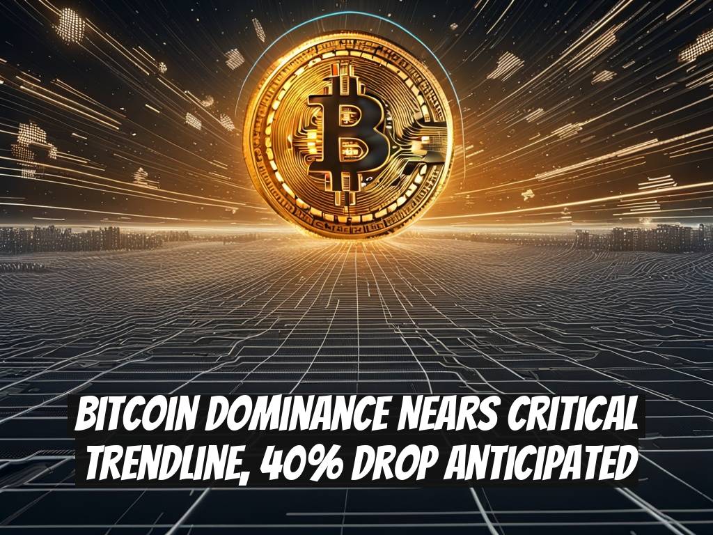 Bitcoin Dominance Nears Critical Trendline, 40% Drop Anticipated
