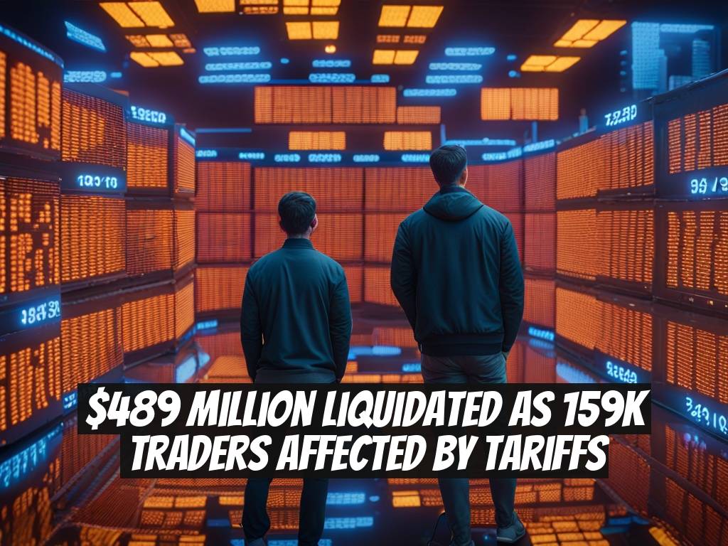 $489 Million Liquidated as 159K Traders Affected by Tariffs
