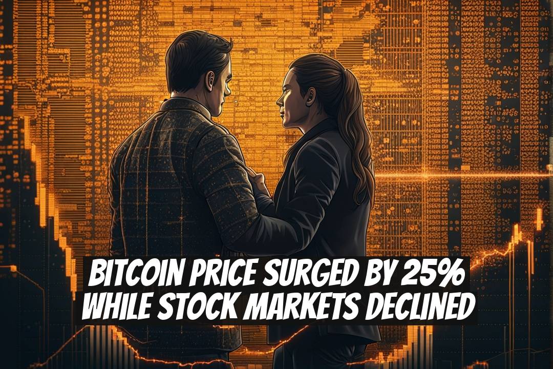 Bitcoin Price Surged by 25% While Stock Markets Declined