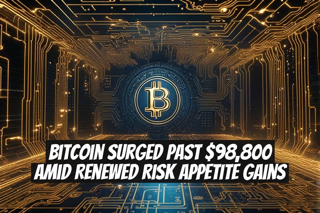 Bitcoin Surged Past $98,800 Amid Renewed Risk Appetite Gains