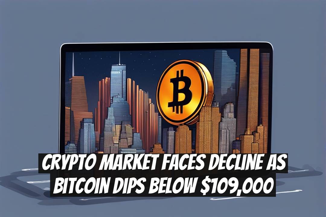 Crypto Market Faces Decline as Bitcoin Dips Below $109,000