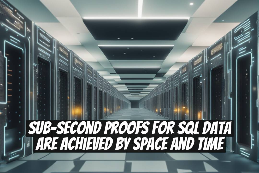 Sub-Second Proofs for SQL Data Are Achieved by Space and Time
