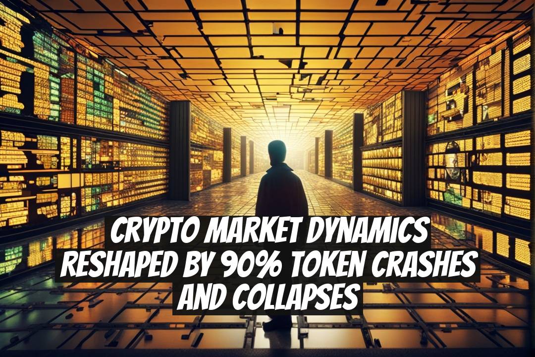 Crypto Market Dynamics Reshaped by 90% Token Crashes and Collapses