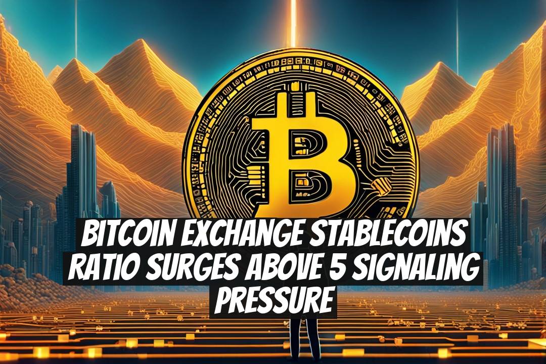Bitcoin Exchange Stablecoins Ratio Surges Above 5 Signaling Pressure