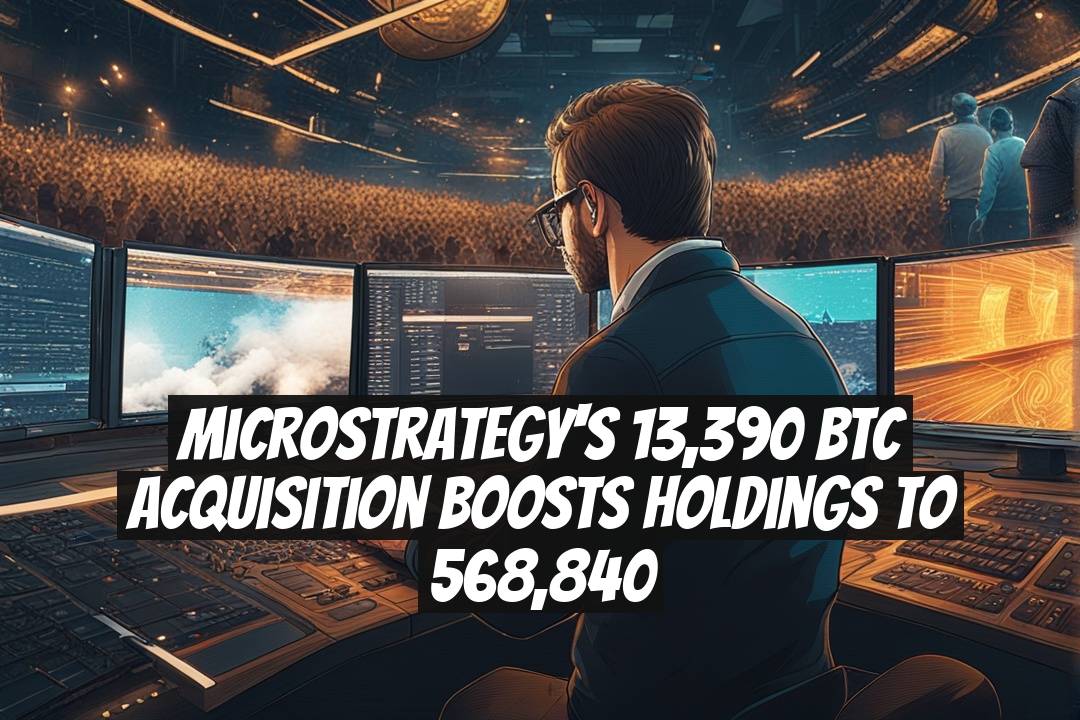 MicroStrategy's 13,390 BTC Acquisition Boosts Holdings to 568,840