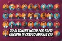 20 AI Tokens Noted for Rapid Growth in Crypto Market Cap