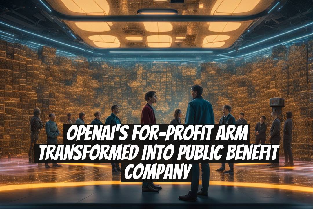 OpenAI's for-profit arm transformed into public benefit company