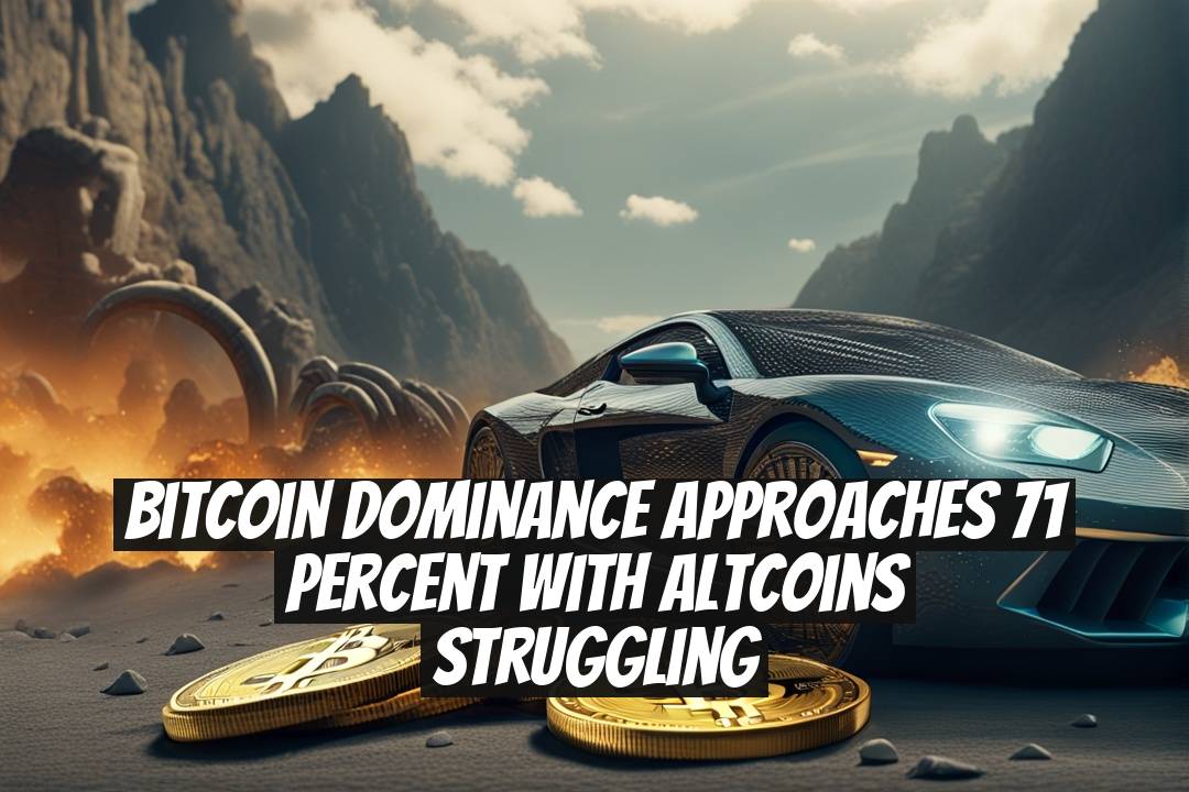 Bitcoin Dominance Approaches 71 Percent With Altcoins Struggling
