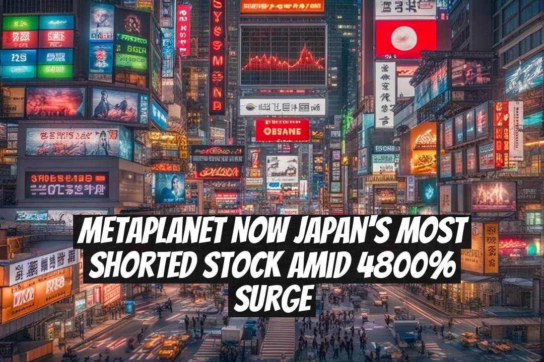 Metaplanet Now Japan's Most Shorted Stock Amid 4800% Surge