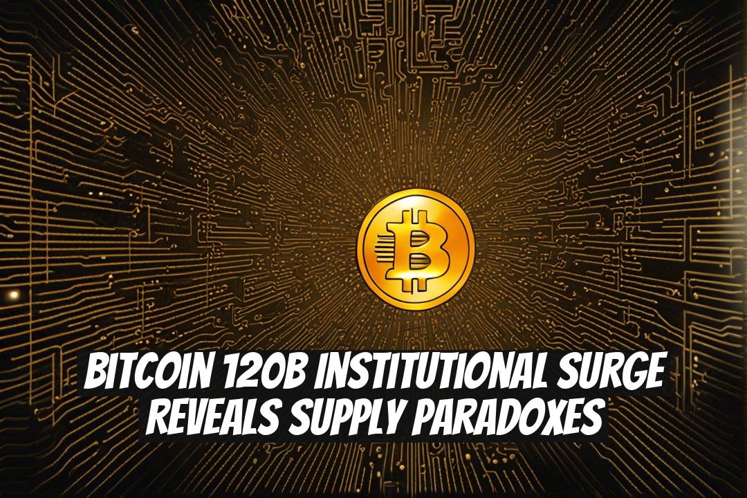 Bitcoin 120B Institutional Surge Reveals Supply Paradoxes