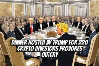 Dinner Hosted by Trump for 220 Crypto Investors Provokes Outcry