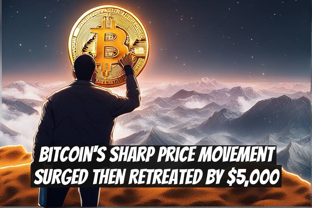 Bitcoin's Sharp Price Movement Surged Then Retreated by $5,000