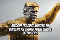 Bitcoin Trading Surges 18 Percent as Trump Putin Crisis Intensifies