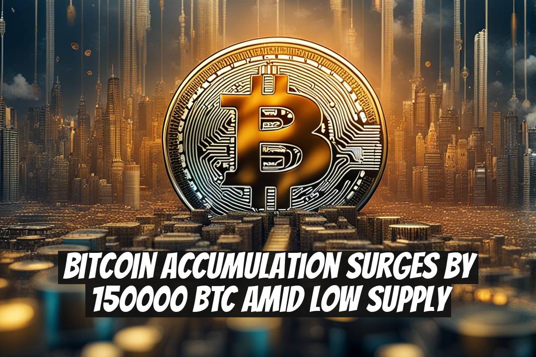 Bitcoin Accumulation Surges by 150000 BTC Amid Low Supply