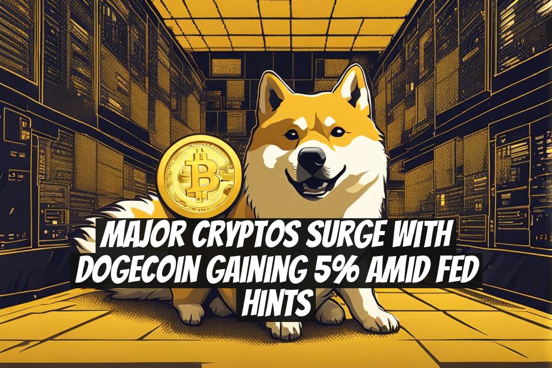 Major Cryptos Surge with Dogecoin Gaining 5% Amid Fed Hints