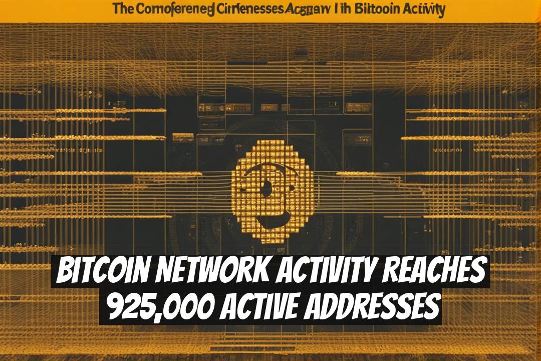 Bitcoin Network Activity Reaches 925,000 Active Addresses