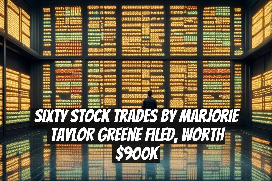 Sixty Stock Trades by Marjorie Taylor Greene Filed, Worth $900K