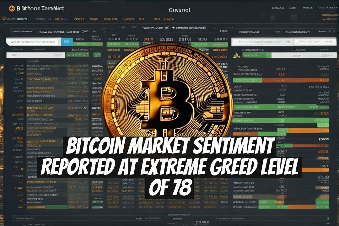 Bitcoin Market Sentiment Reported at Extreme Greed Level of 78