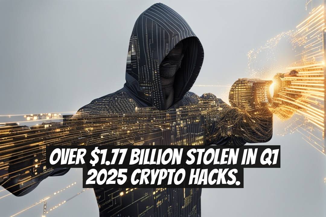 Over $1.77 billion stolen in Q1 2025 crypto hacks.