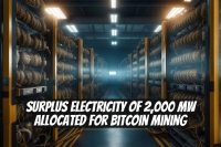 Surplus Electricity of 2,000 MW Allocated for Bitcoin Mining