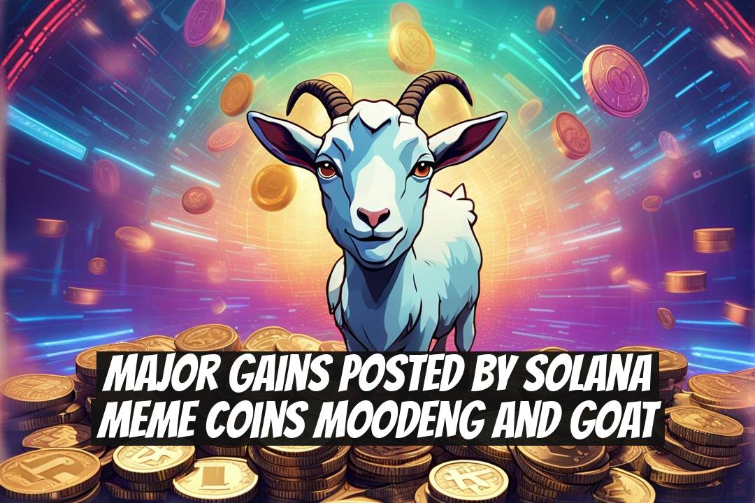 Major Gains Posted by Solana Meme Coins MOODENG and GOAT