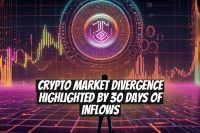 Crypto Market Divergence Highlighted by 30 Days of Inflows
