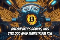 Bitcoin Defies Doubts, Hits $112,000 Amid Mainstream Rise